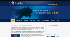 Desktop Screenshot of nautilusdivingbali.com