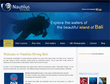 Tablet Screenshot of nautilusdivingbali.com